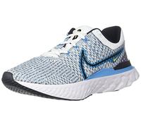 Nike React Infinity Run FK 3 Baskets pour Femme, White Black Blue Orbit Chlorine Blue, 44 EU