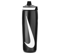 Nike Refuel Bottle 24 OZ Bouteille Bouteille Gourde Sport Sans BPA Hermétique (BLACK/BLACK/WHITE)