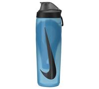 Nike Refuel Bottle Locking Lid 24 OZ Bouteille Gourde Sport Sans BPA Hermétique (BALTIC BLUE/BLACK/BLACK IRIDESCENT)