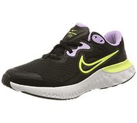 Nike Renew Run 2 (GS), Chaussures de Football Unisexe - Enfants, Black Lt Lemon Twist Lilac White, 36.5 EU