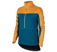 Nike Repel Top Midlayer Shirt Femme Shirt Femme Gold Suede/Midnight Turq/Refle FR : XL (Taille Fabricant : XL)