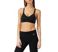 Nike Rival Bra Soutien-Gorge de Sport Femme, Black/Black/White, FR : XS (Taille Fabricant : 30DD)