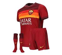 Nike Roma LK NK BRT Kit HM Ensemble de Football Enfant Team Crimson/Dark Team Red/(University Gold) (Full Sponsor) FR: L (Taille Fabricant: L)