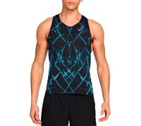 Nike Running - Débardeur ultra-léger et respirant - M Nike Dri-Fit ADV Aeroswift Singlet Aop Black White pour Homme - Taille L - Noir Noir L