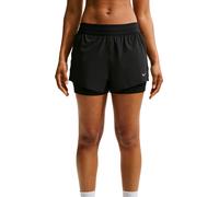 Nike Running - Short léger et ultra-stretch - W Nike Swift 2in1 Short Black Reflective Silver pour Femme - Taille M - Noir Noir M