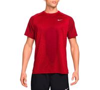 Nike Running - T-shirt léger et respirant - M Nike AF Stride SS Top Tough Red Bright Crimson Reflective Silver pour Homme - Taille M - Rouge Rouge M