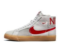 Nike SB Zoom Blazer Mid Premium Chaussures de skate (FD5113-100, blanc sommet/platine pur/blanc sommet/rouge universitaire), Blanc sommet/platine pur/blanc sommet/rouge université, 41 EU