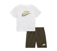 Nike Set complet enfant B NSW LNT SHORT (5-6 ans, BLANC/MULTICOLOR-F84), Blanc et vert., 5-6 ans