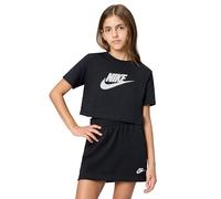 Nike Shirt G NSW Tee Crop Futura Hbr, Black, FZ5548-010, L