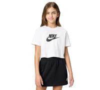 Nike Shirt G NSW Tee Crop Futura Hbr, White, FZ5548-100, S