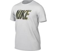 Nike Shirt M NK DF Tee Camo, White, FZ8038-100, S