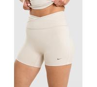 Nike Short cycliste Training Gym Life Swoosh V-Waist - Crème S