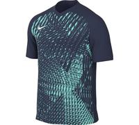 Nike Short-Sleeve Soccer Jersey M NK DF Prcsn VI JSY SS, Midnight Navy/Hyper Turq/White, DR0944-410, M