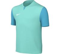 Nike Short-Sleeve Soccer Jersey Y NK DF Trophy V JSY SS, Hyper Turq/Chlorine Blue/White, DR0942-354, XL