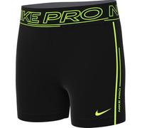 Nike Shorts Girls NP DF 3In Short Sport Pack, Black/Volt/Volt, FZ5614-010, S