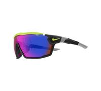 Nike Unisex Nike NIKE SHOW X RUSH E DZ7369 010 Lunettes de soleil Bio-inject Noir Gris Masque Normale Photochromatique