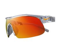 Nike Show X1 Lunettes de Soleil, Gris Brillant/Orange Miroir, Taille Unique Mixte