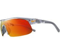 Nike Show X1 Lunettes de Soleil, Gris Brillant/Orange Miroir, Taille Unique Mixte