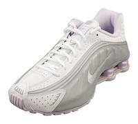 Nike Shox R4 Blanc Argent Femme - Baskets de Mode - 38 EU