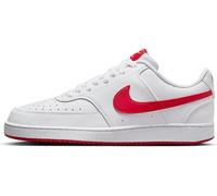 Nike Sneaker Court Vision Lo Nn Ess, White/University Red, HF1744-101, 44.5 EU (M 10.5 US)