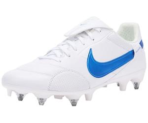 Nike Soccer Shoe The Premier III SG-Pro AC, White/Signal Blue, HM0273-100, 40.5 EU (M 7.5 US)