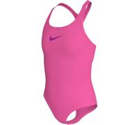 Nike Solid Swimsuit Rose Hyper 11-12 (L) Female