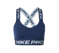 NIKE Soutien-gorge de sport bleu marine / blanc, Taille L