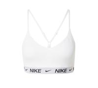 NIKE Soutien-gorge de sport 'Indy' bleu marine / gris clair / blanc, Taille M