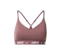 NIKE Soutien-gorge de sport 'Indy' marron / blanc, Taille XS