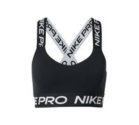 NIKE Soutien-gorge de sport noir / blanc, Taille M