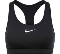 NIKE Soutien-gorge de sport 'SWOOSH' noir / blanc, Taille XS