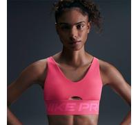 Nike Soutien-Gorge De Sport W NP Indy Plunge Bra Bold, Aster Pink/Pinksicle/White, HF7324-629, L