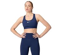 NIKE Soutien-Gorge W NK Swsh Med SPT pour Femme, Bleu Marine/Blanc, S