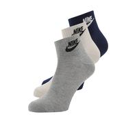 Nike Sportswear Chaussettes bleu marine / gris chiné / noir / blanc, Taille 43-45