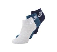Nike Sportswear Chaussettes 'Everyday' bleu marine / saphir / gris clair / blanc, Taille 46-50