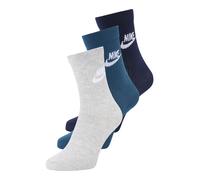 Nike Sportswear Chaussettes 'Everyday Essential' bleu nuit / gentiane / gris chiné / blanc, Taille 46-50