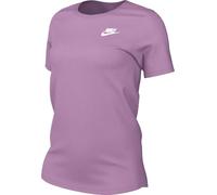 Nike Sportswear Club Essentials DX7902-632 T-Shirt pour Femme, Rose Vif/Blanc, Taille XS