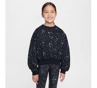 Nike Sportswear Club Fleece Big Kids' (Girls') Boxy Crew Noir 13 (TG) Female