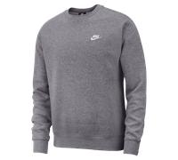 Nike Sportswear Club Fleece Men's Crew Charcoal Heather/White - 2XL