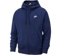 Sweat à capuche en tissu Fleece à zip Nike Club pour homme Obsidian/Obsidian/Blanc M