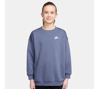 Nike Sportswear Club Fleece Oversized Crew Sweat-shirt Filles - bleu gris, blanc M