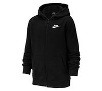 Nike, Sportswear Club, Sweat avec Zip noir / noir / blanc l