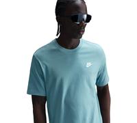 Nike Sportswear Club T-Shirt Mens Denim Turquo SL S Male