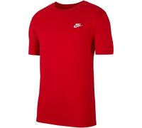 Nike Sportswear Club T-Shirt Mens Rouge/Blanc SL XS Male
