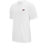 Nike Sportswear Club T-Shirt Mens Wht/Blk/Red SL M Male