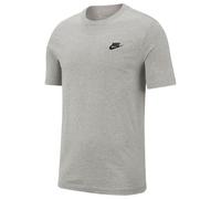 Nike Men's Shirt M NSW Club Tee, DK Grey Heather/Black, AR4997-064, M