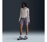 Nike Sportswear Collection Women's Slim 1/2-Zip Long-Sleeve Logo Top Light Orewood Brown/Red Sepia/Light Orewood Brown - XS