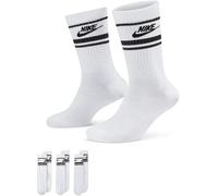 Nike Sportswear Dri-Fit Everyday Essential Crew Socks (3 Pairs) Blanc/Noir 8-11 (L) Unisex