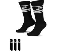 Nike Sportswear Dri-Fit Everyday Essential Crew Socks (3 Pairs) Noir/Blanc 8-11 (L) Unisex