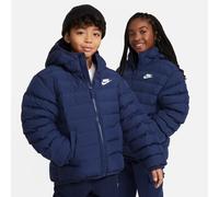 Nike Hip Length Hooded Jacket K Nsw Low Synfl Jkt Adp, Midnight Navy/Midnight Navy/White, FD2845-410, L